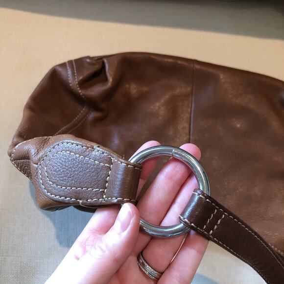 Sonoma Life Style Brown Leather Y2K Handbag - Picture 5 of 7